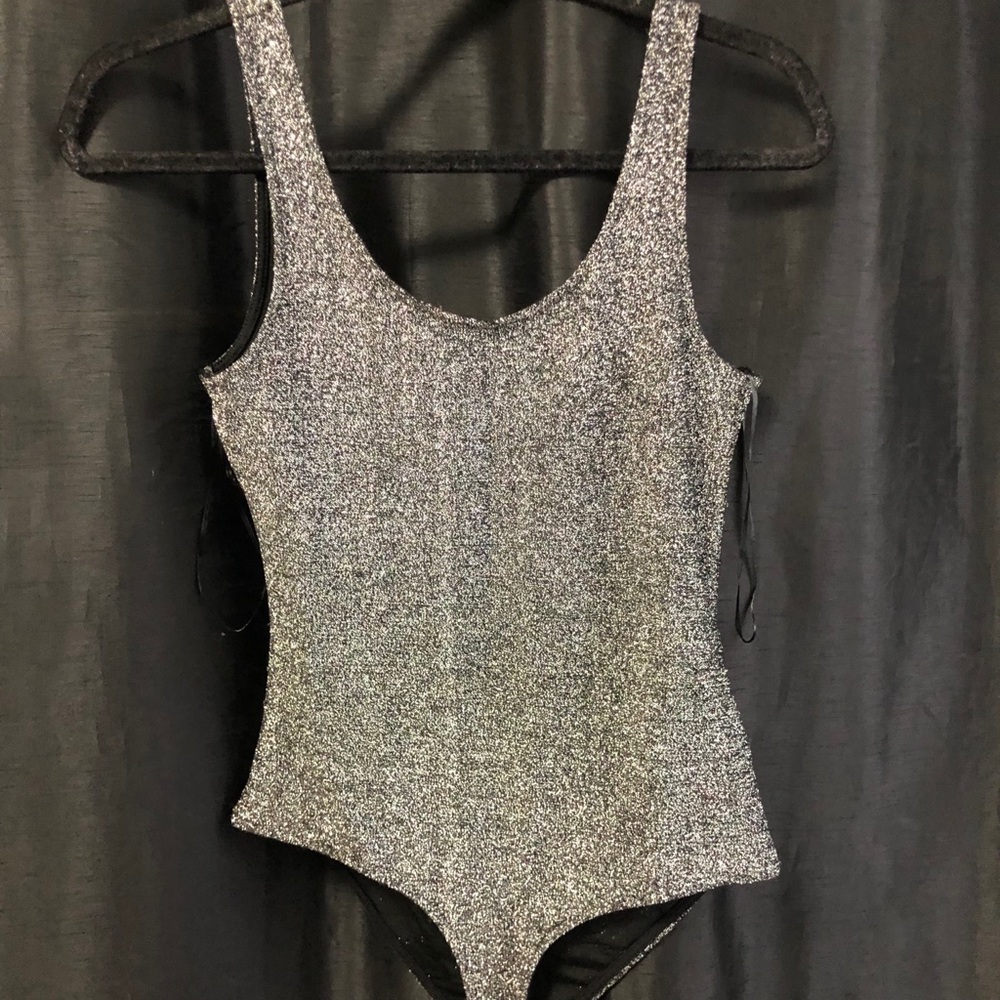 Zara shimmer bodysuit